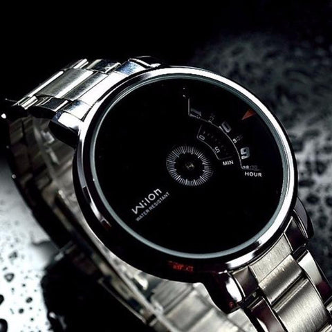 Creative Stainless Steel Men's Military Sport Analog Quartz Wrist Watch
