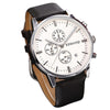 Leather Waterproof Date Quartz